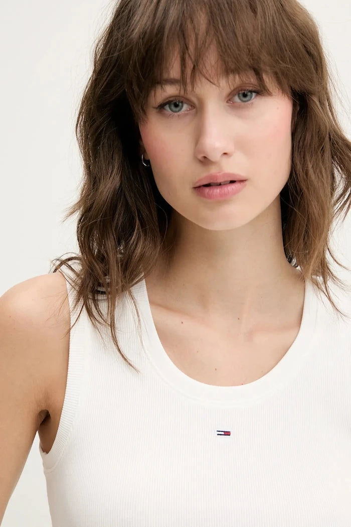 Tommy Jeans Kadın Pamuklu Elastanlı Üst