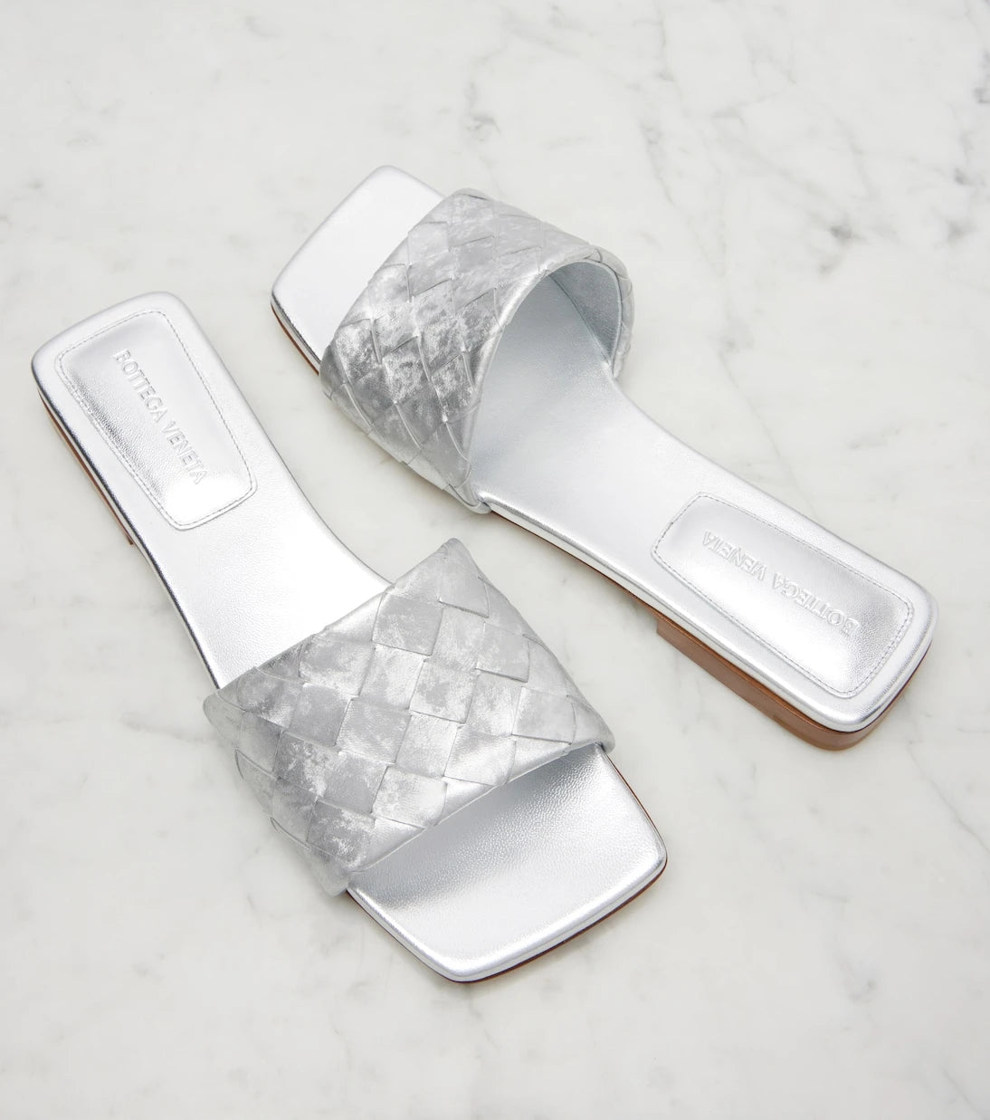 Bottega Veneta - Parco Intrecciato leather mules