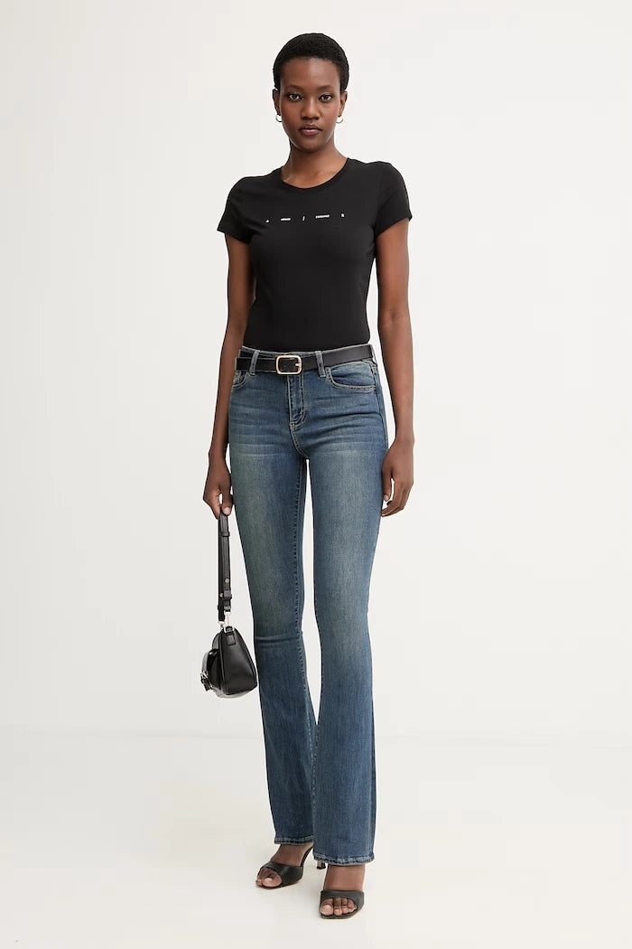 Armani Exchange pamuklu basic kadın tişört