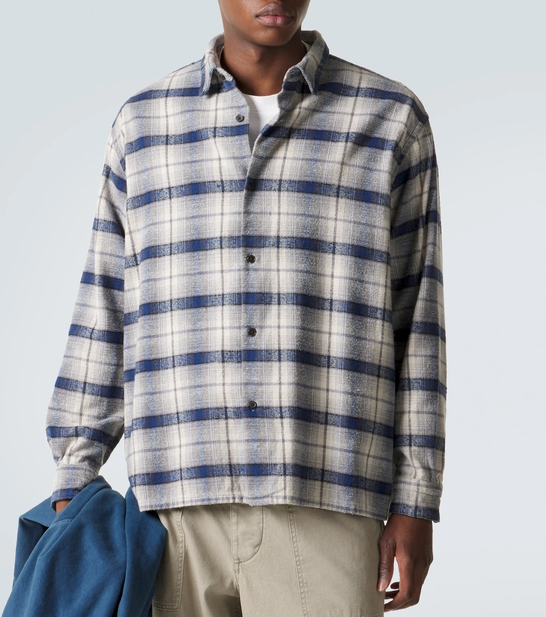 A.Presse - Vintage checked cotton and silk-blend shirt