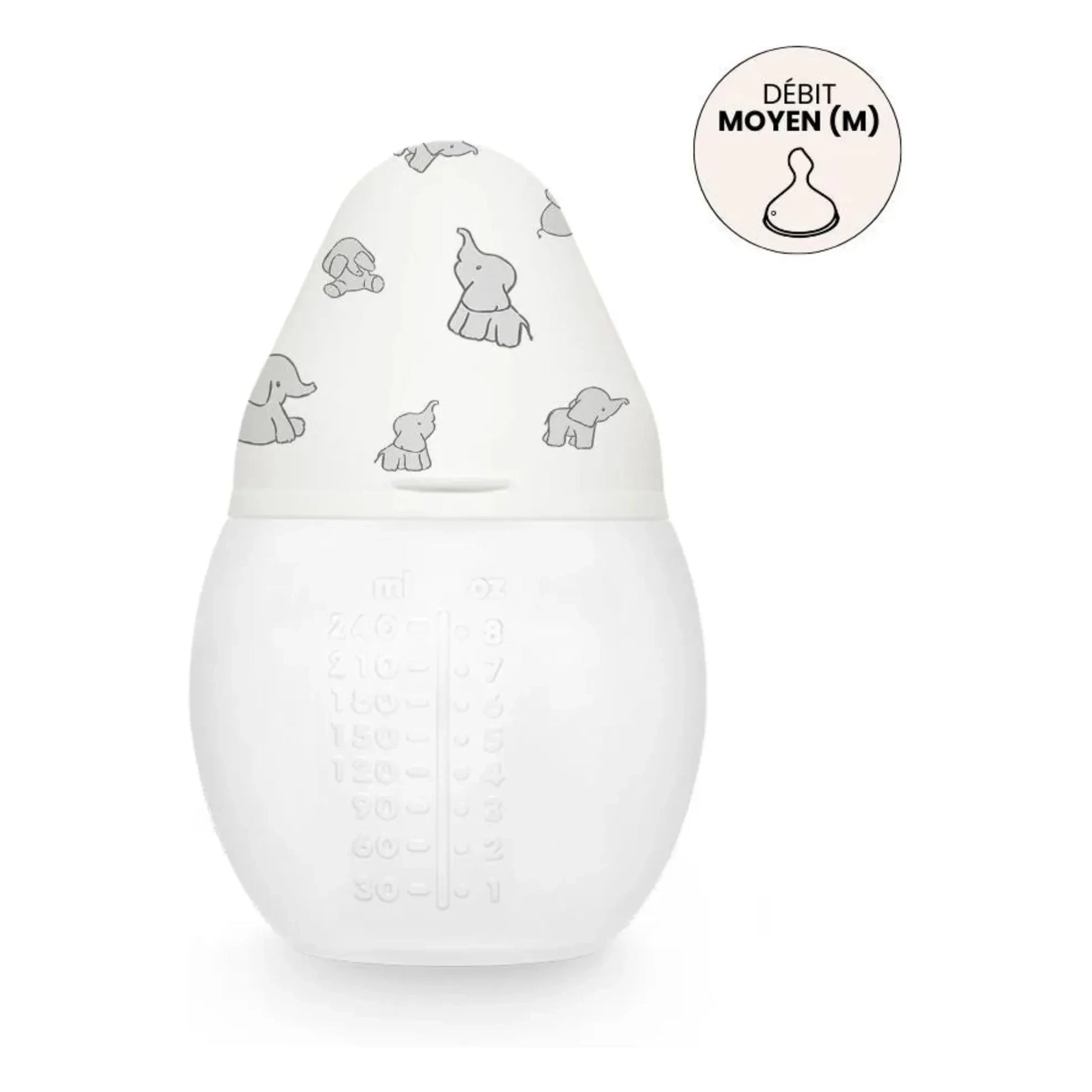 Elhée - Elephants medical silicone bottle and physiological teat