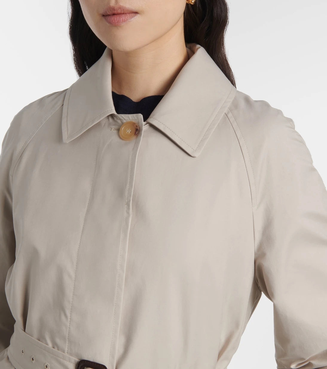 Max Mara - The Cube Orleans belted twill coat