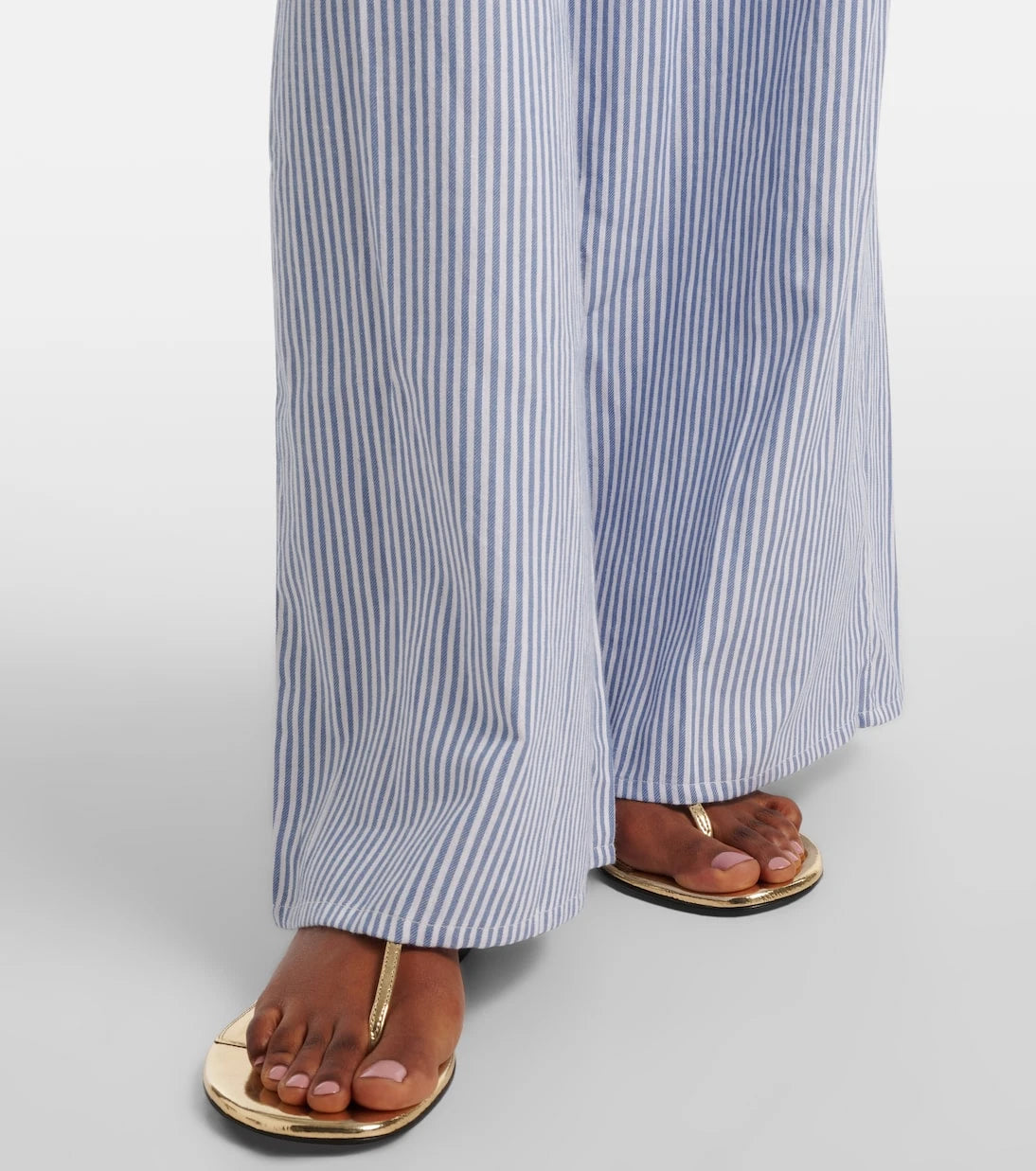 Montce - Striped cotton wide-leg pants