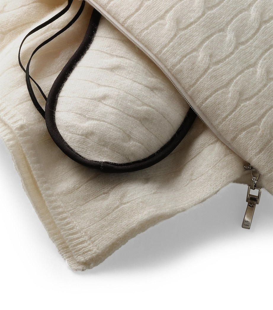 Ralph Lauren Home Cashmere Cable-Knit Travel Set