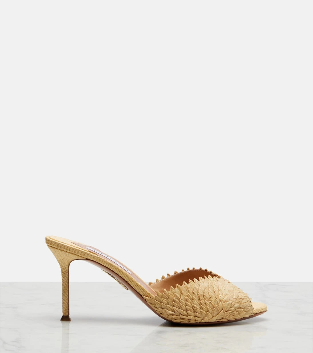 Aquazzura - Rio Flirt raffia mules