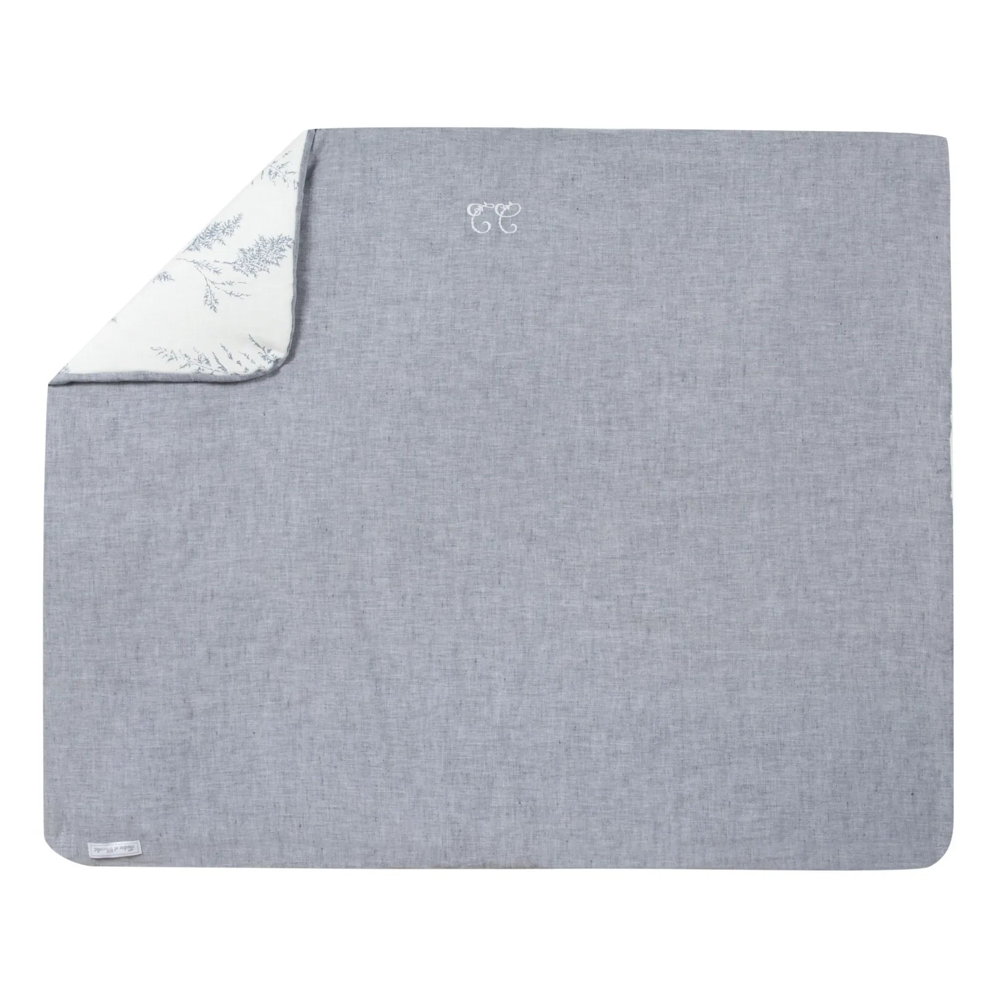 Tartine et Chocolat - Leaf-Print Blanket | Grey
