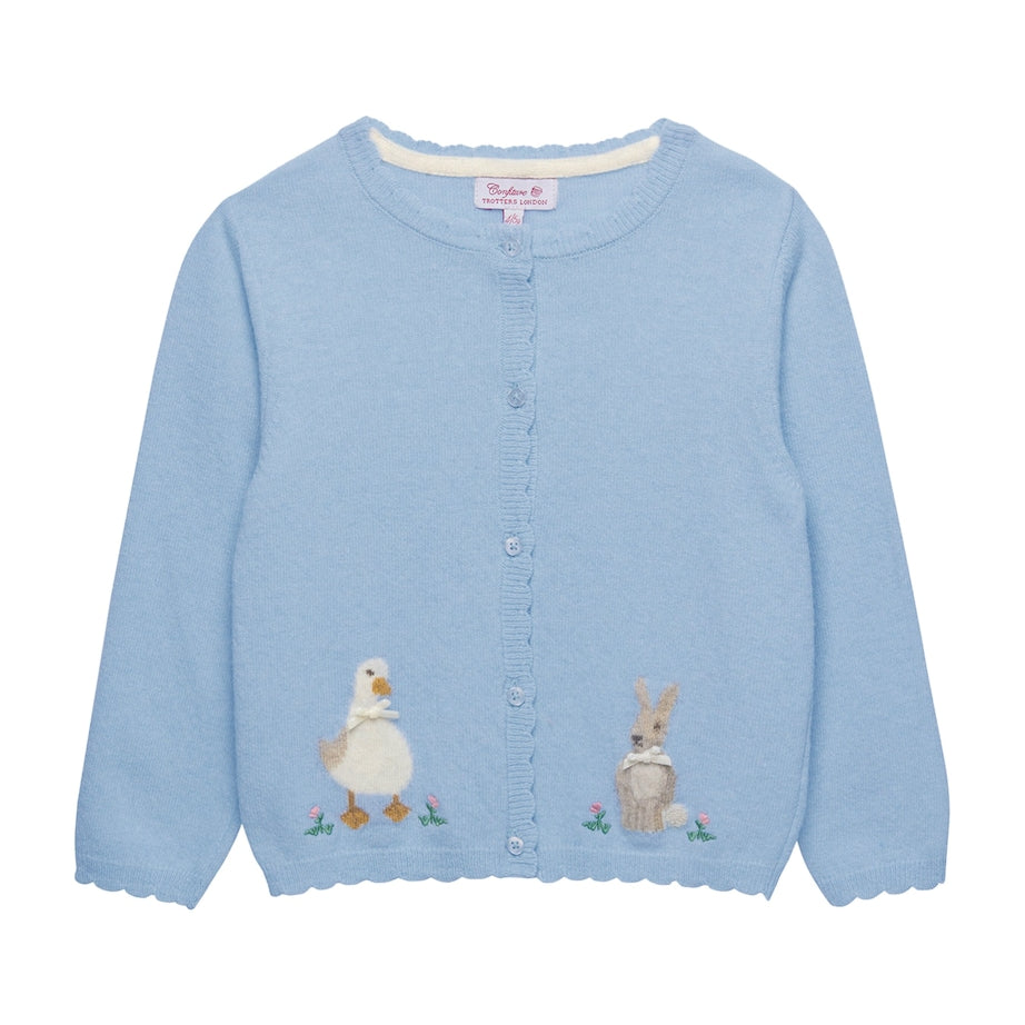 Duck and Bunny Intarsia Cardigan (6-11 Years)