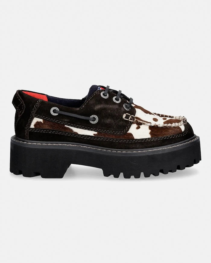 Tommy Jeans ARCHIVE 01 CALF HAIR Süet Mokasen