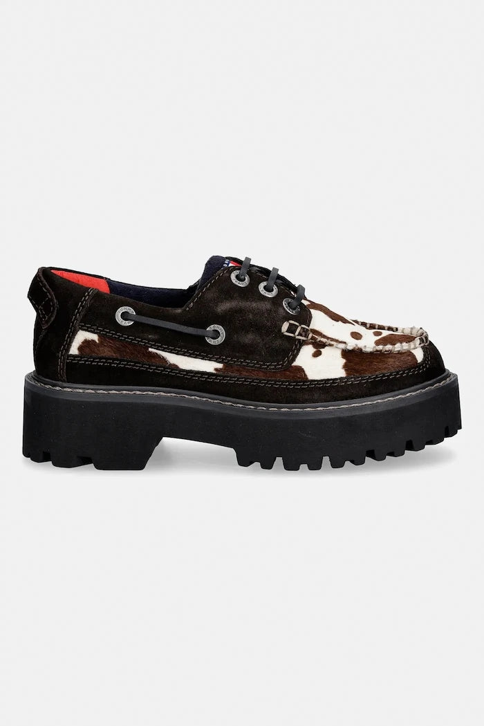 Tommy Jeans ARCHIVE 01 CALF HAIR Süet Mokasen