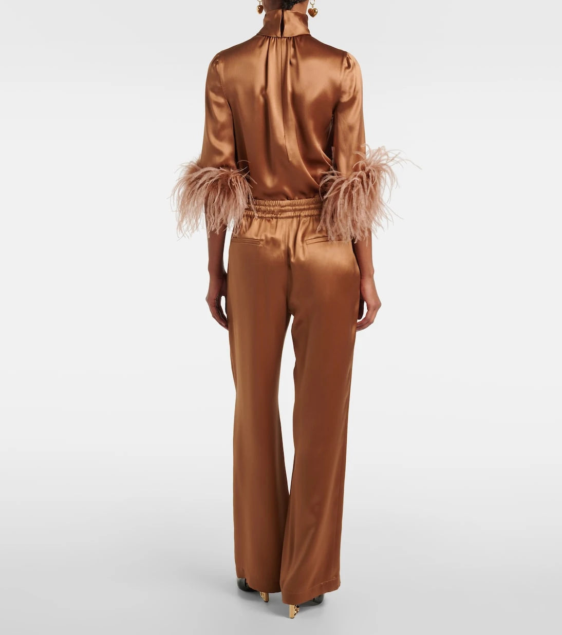 Dolce&Gabbana - Silk satin wide-leg pants