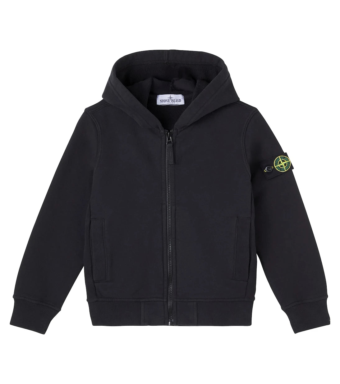 Stone Island Junior - هودي من القطن جيرسيه