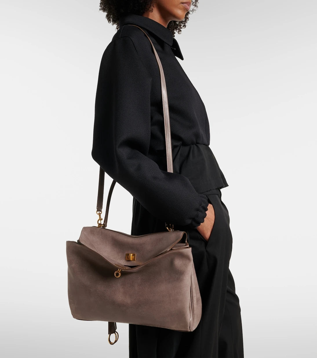 Balenciaga - Rodeo Medium leather top-handle bag