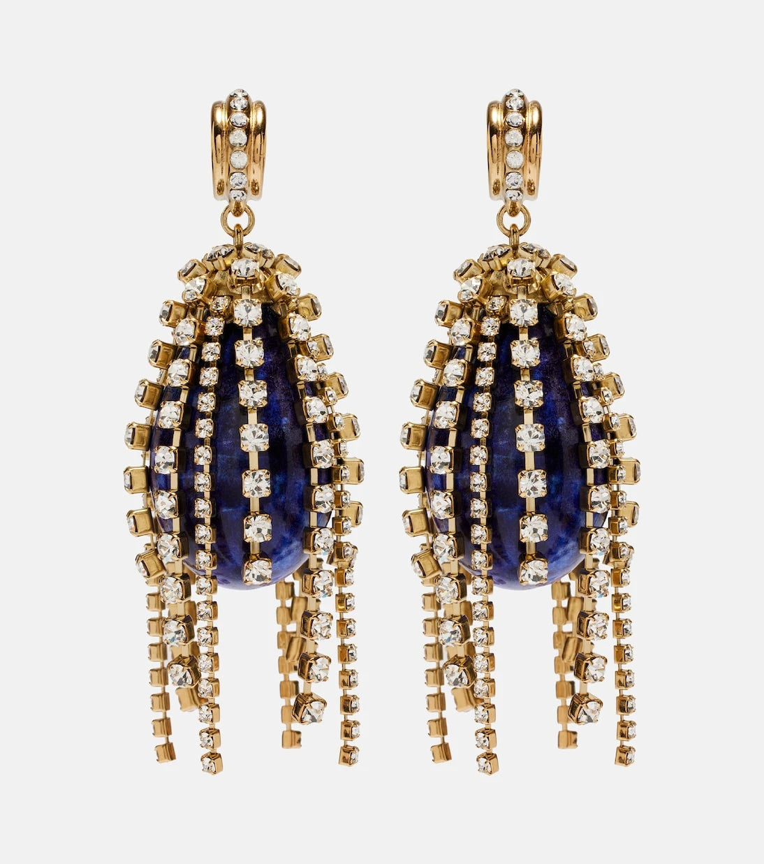 Chloé - Crystal-embellished drop earrings