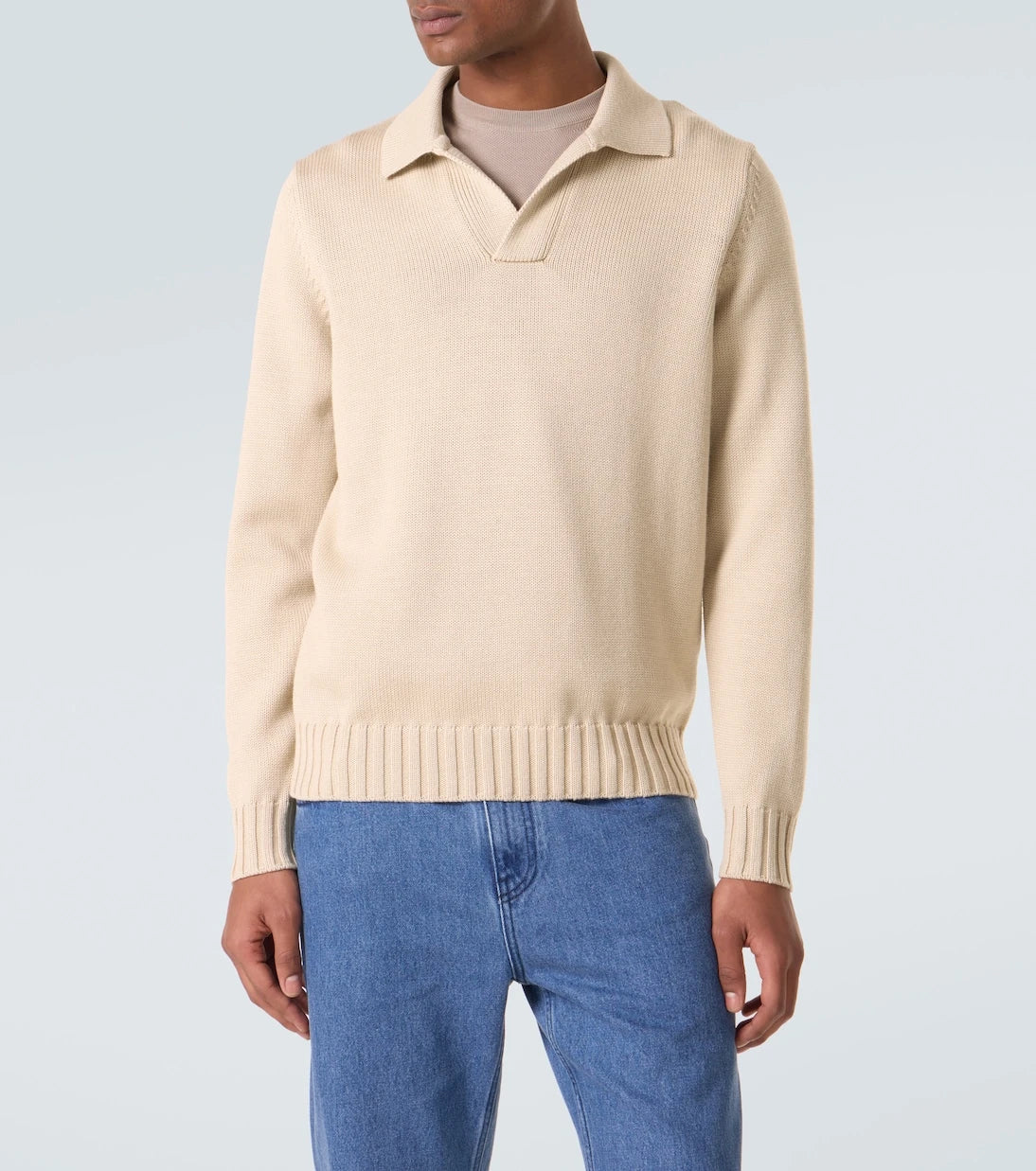 Thom Sweeney - سترة بولو صوف