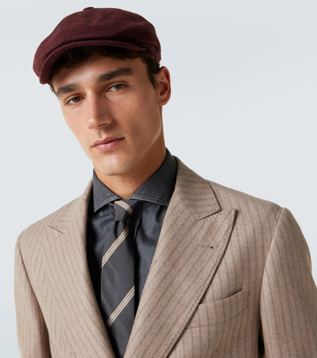 Brunello Cucinelli - Wool and cashmere newsboy cap
