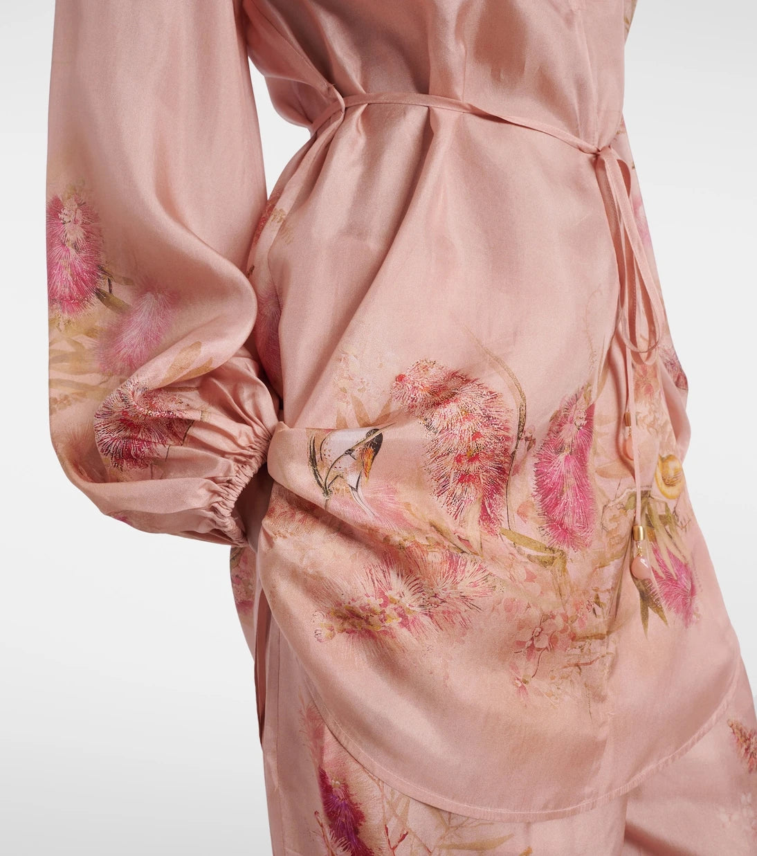 Zimmermann - سترة حريرية بنقشة كاسكاديان الزهرية