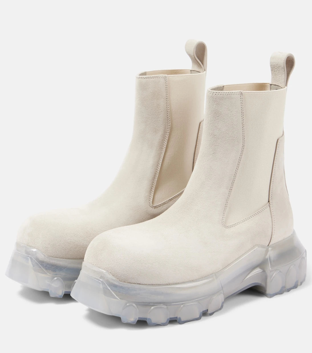 Rick Owens - Beatle Tractor leather ankle boots