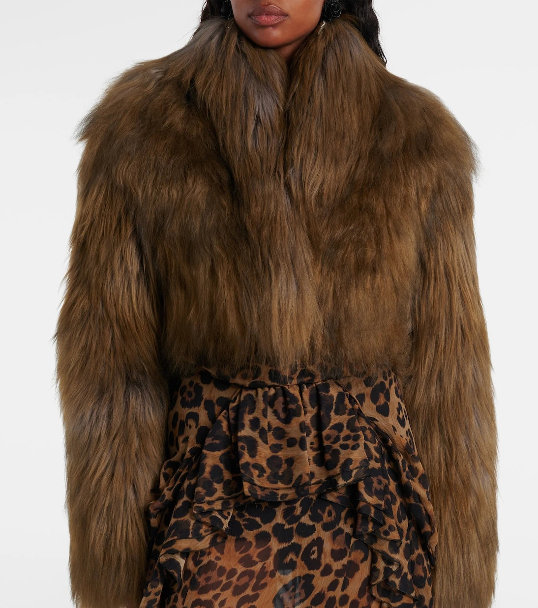 Blumarine - Kısa kesim shearling ceket