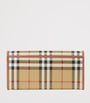 Beige Check Continental Wallet