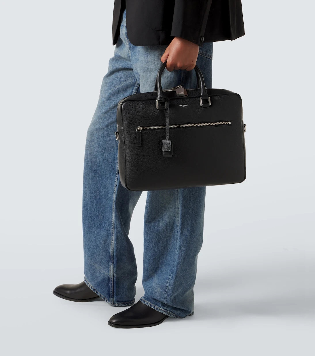 Saint Laurent - Sac De Jour leather tote bag