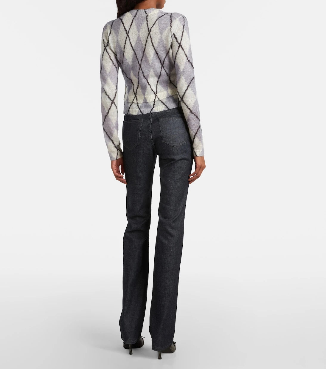 Acne Studios - بنطال جينز بقصّة ضيقة وخصر منخفض