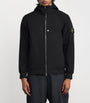 Stone Island Black Soft Shell Bomber Jacket