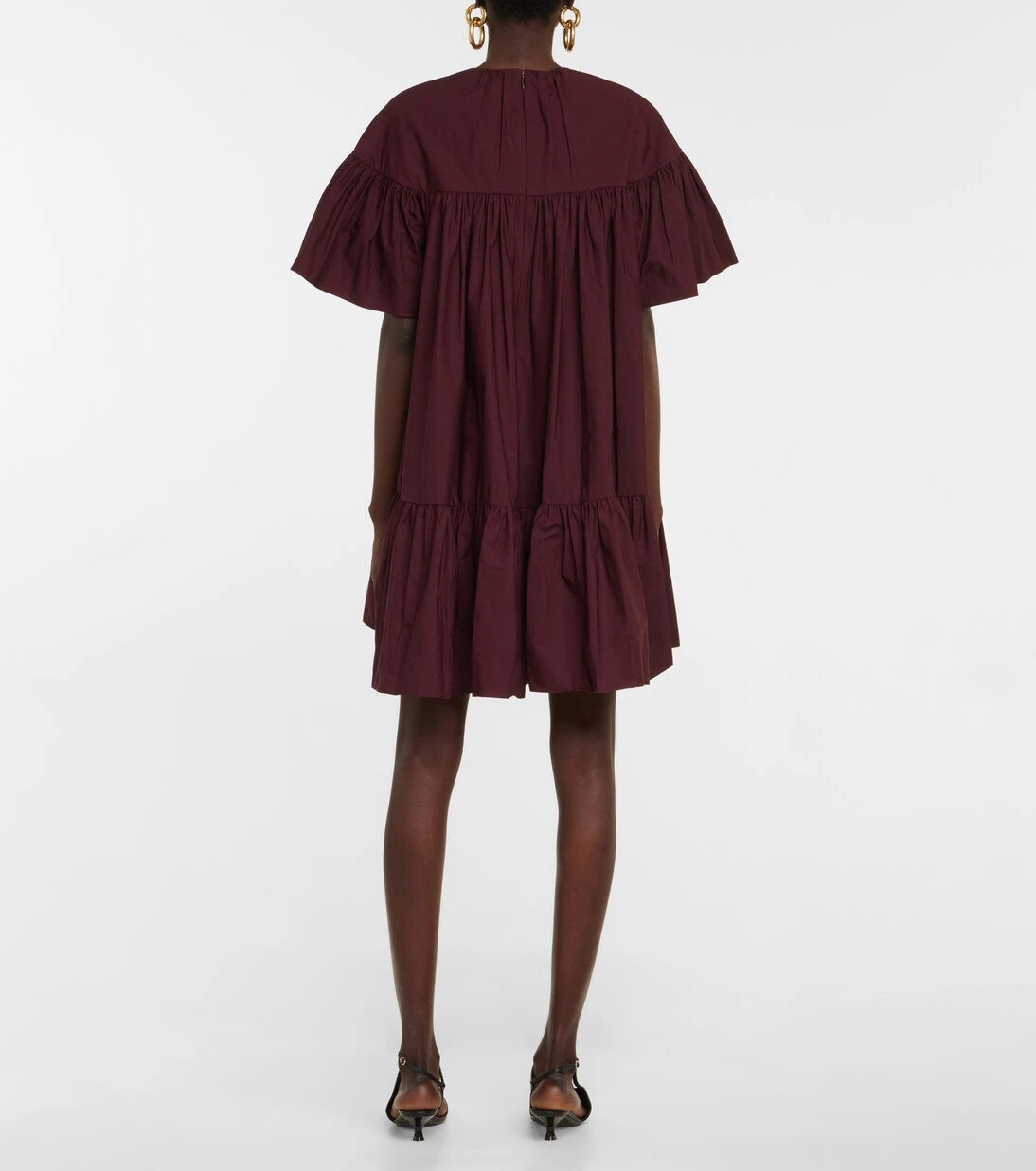 Roksanda - Zuri pleated cotton minidress