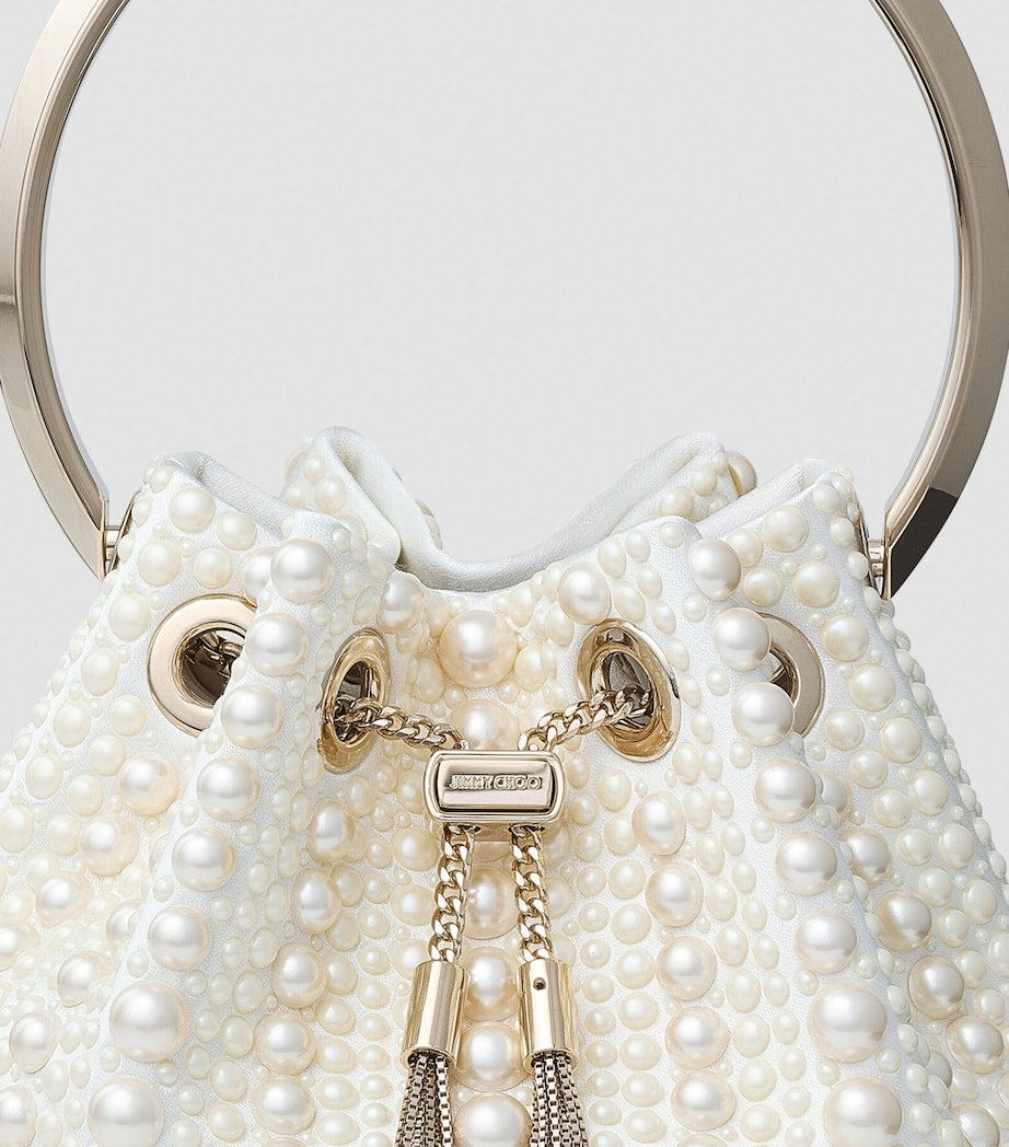 Ivory Pearl Bon Bon Top-Handle Bag