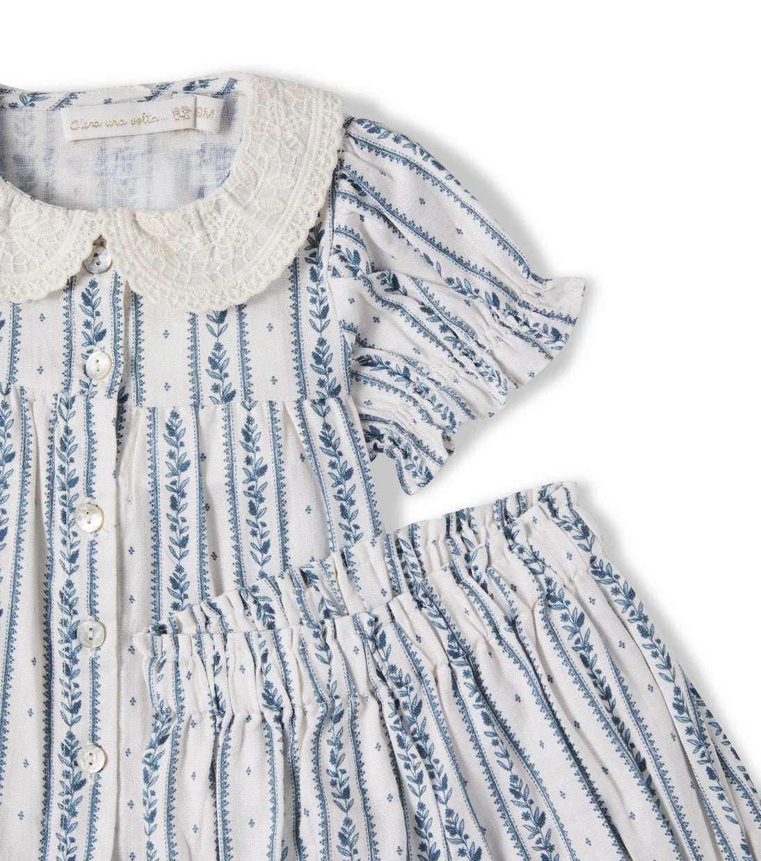 C'era Una Volta - Baby Eugenia blouse and bloomers set