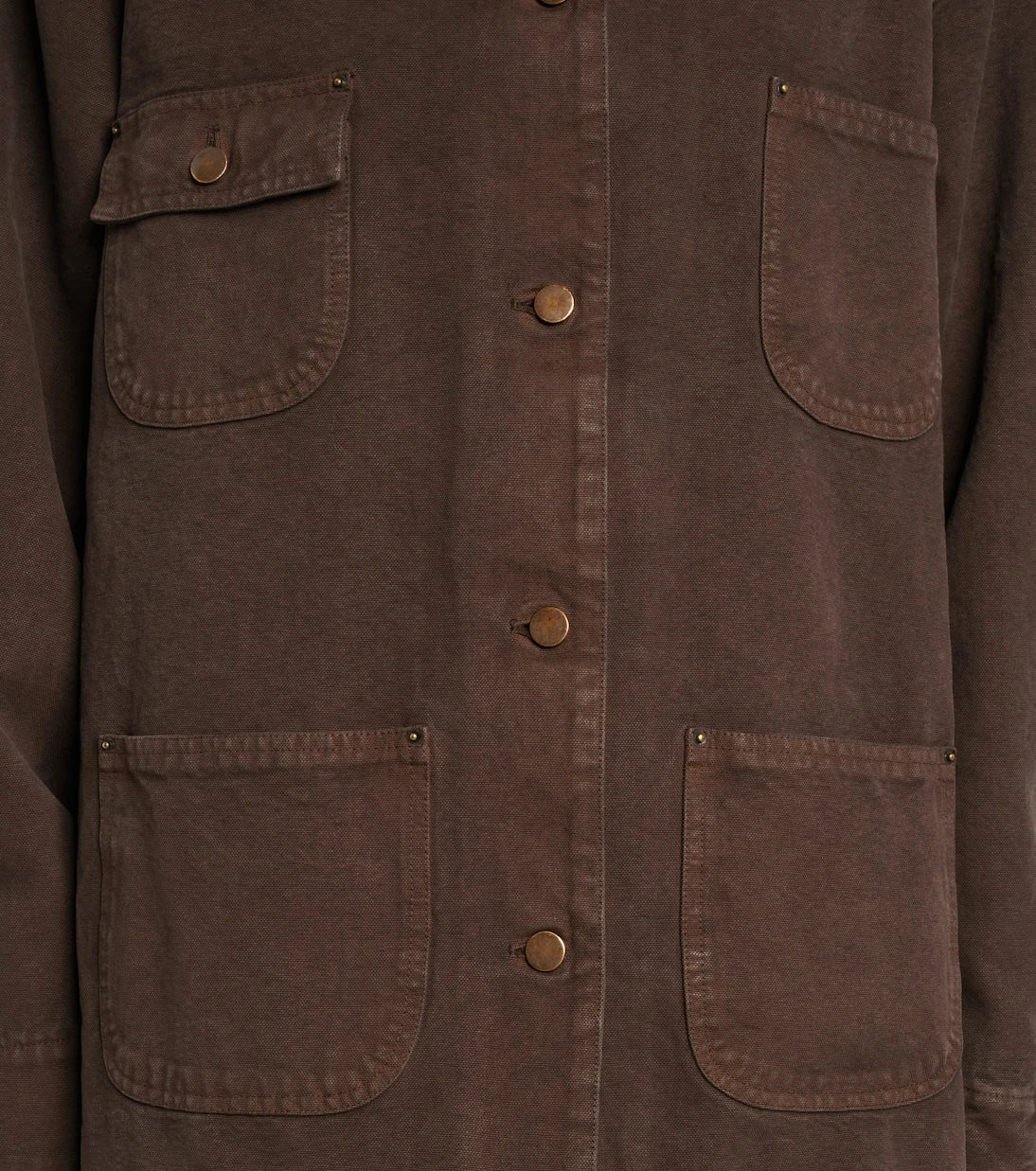 Prada - Leather-trimmed cotton canvas field jacket