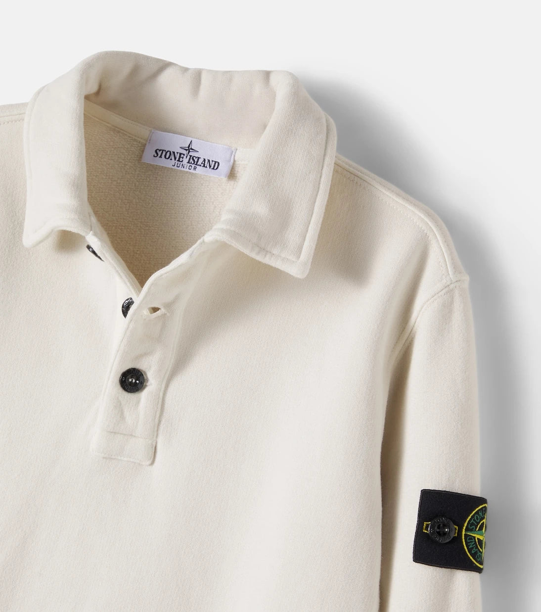 Stone Island Junior - Compass cotton jersey polo sweater