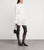 Max Mara White Mesh Jersey Shorts