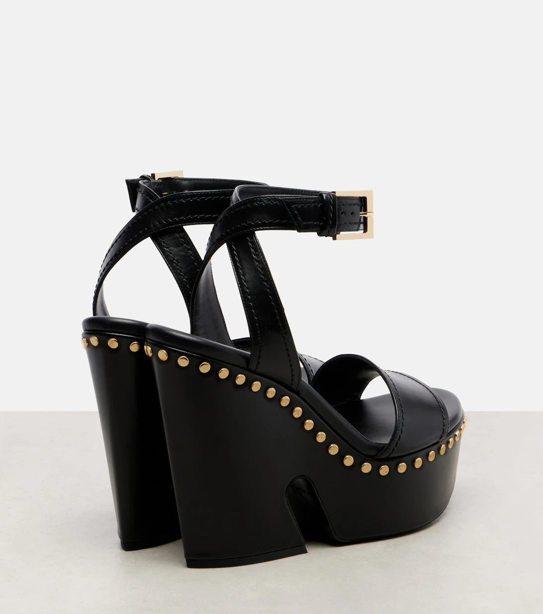Givenchy - Taşlı platform deri sandaletler