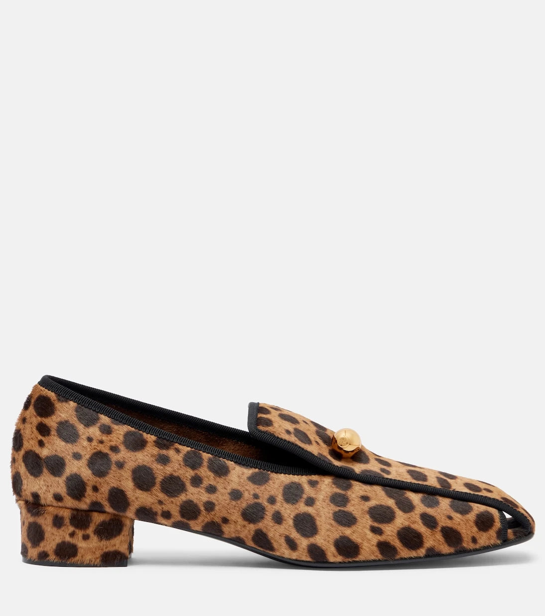 Herbert Levine - Showtime leopard-print calf hair loafer pumps