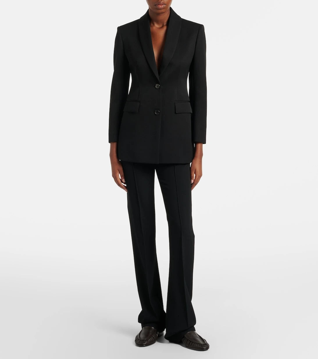 The Row - Soft ruched leather loafers