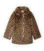 Faux Fur Leopard Print Coat (10-14 Years)