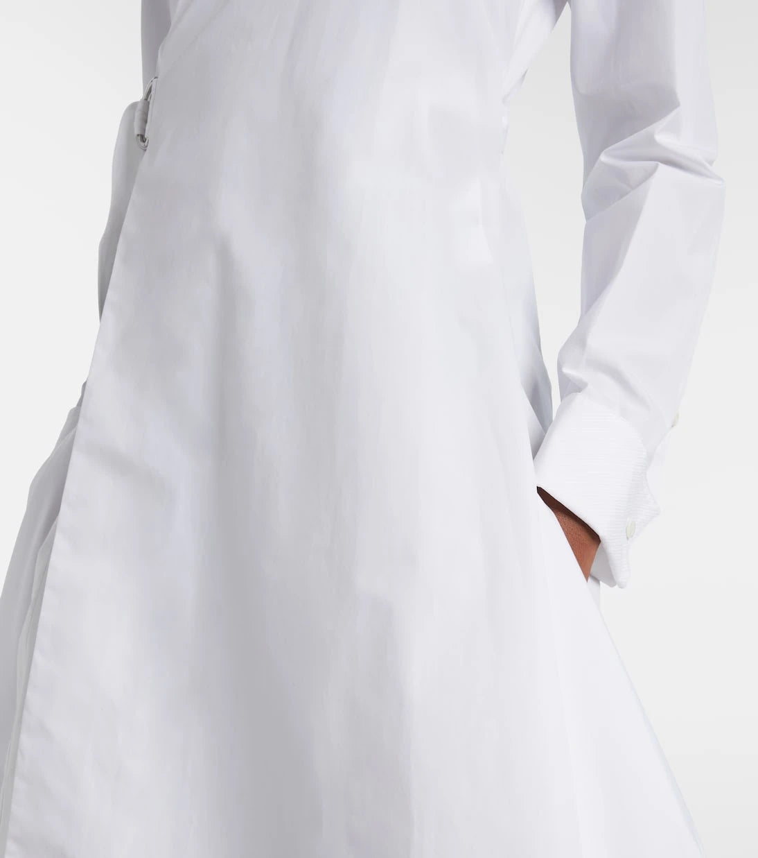 Loewe - Draped cotton wrap dress