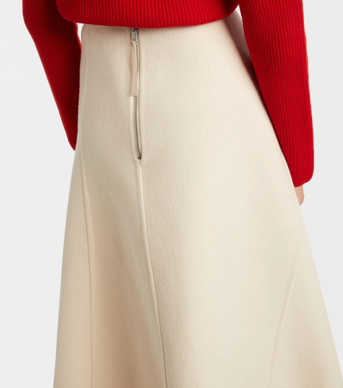 Moncler Genius - + Jil Sander virgin wool midi skirt