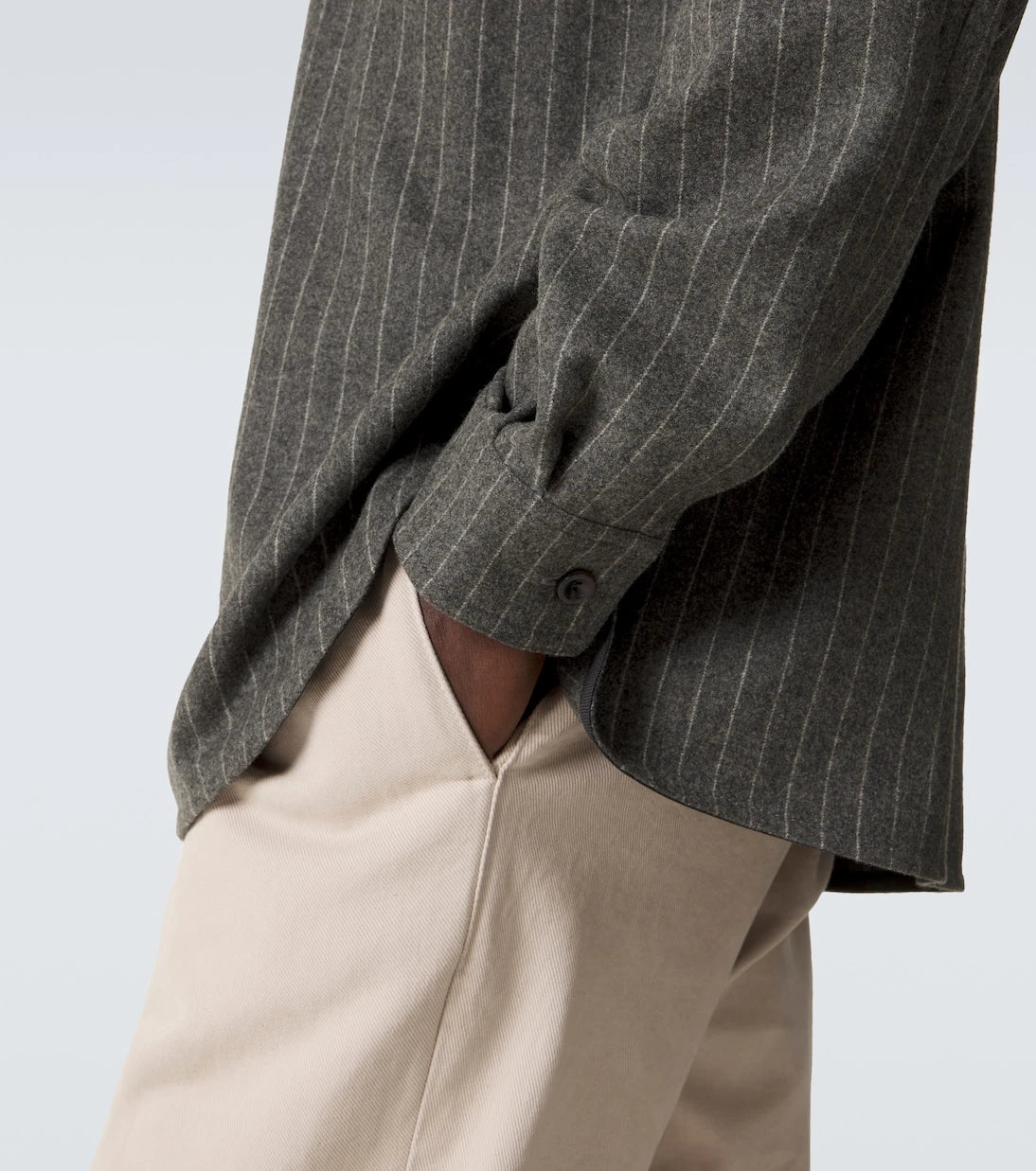 Ralph Lauren Purple Label - Pinstripe wool shirt