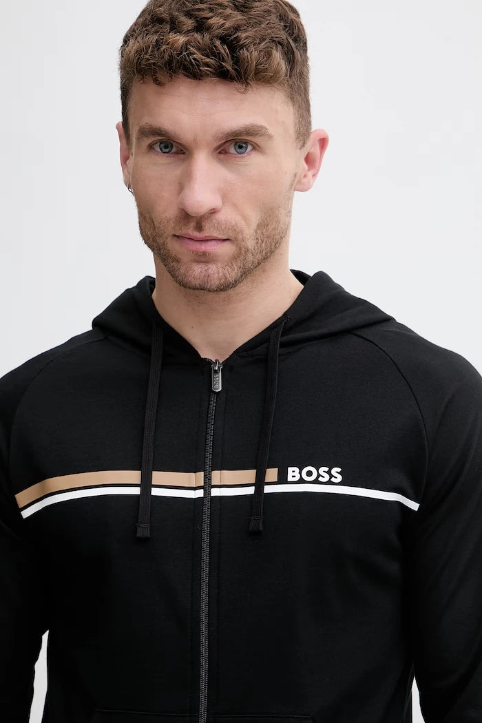 BOSS erkek pamuklu ev içi sweatshirt Authentic Jacket H