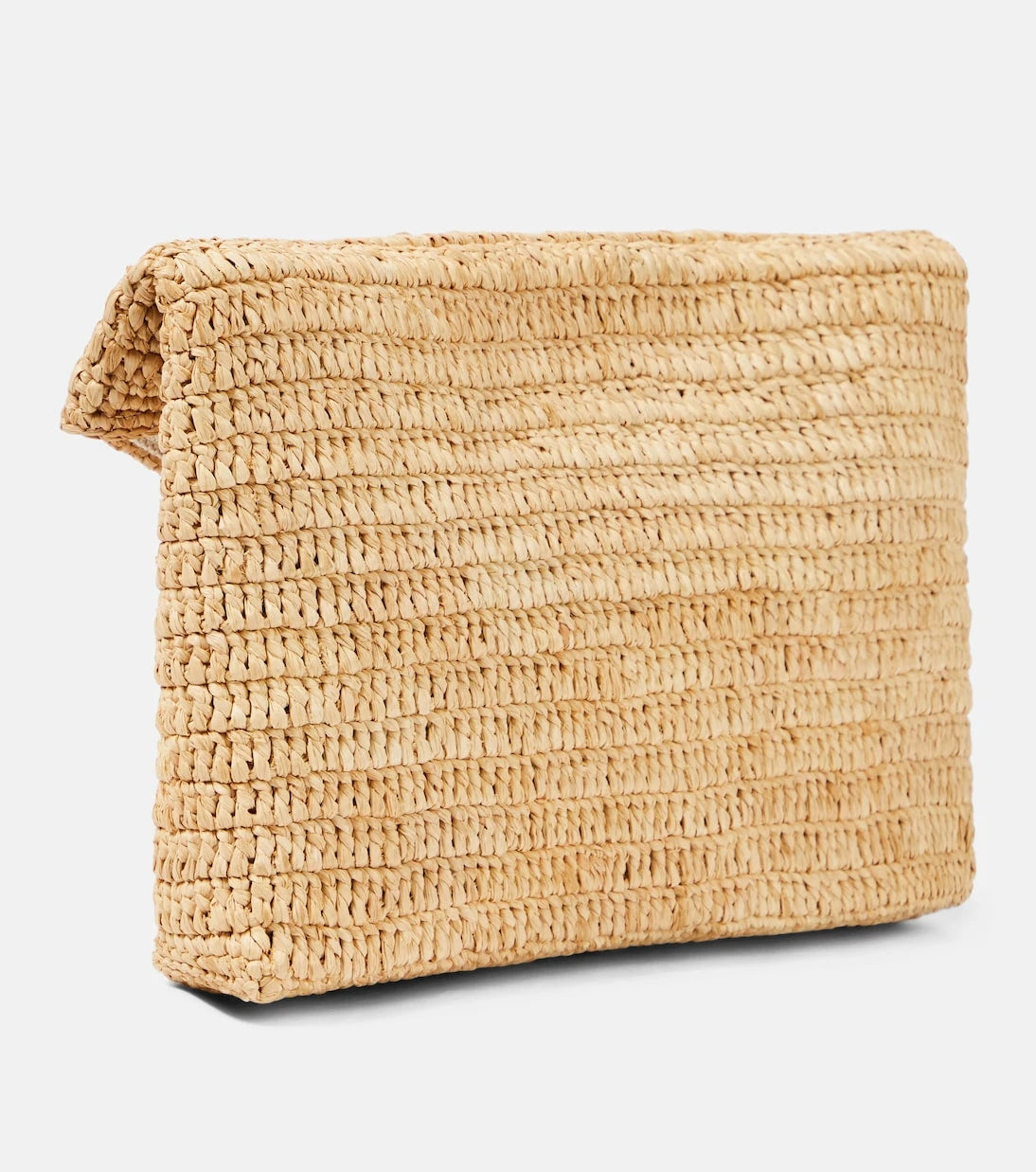 Saint Laurent - Cassandre Large raffia pouch