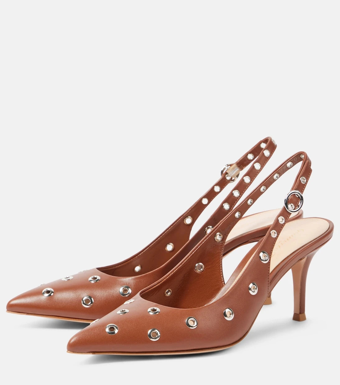 Gianvito Rossi - Lydia 70 leather slingback sandals