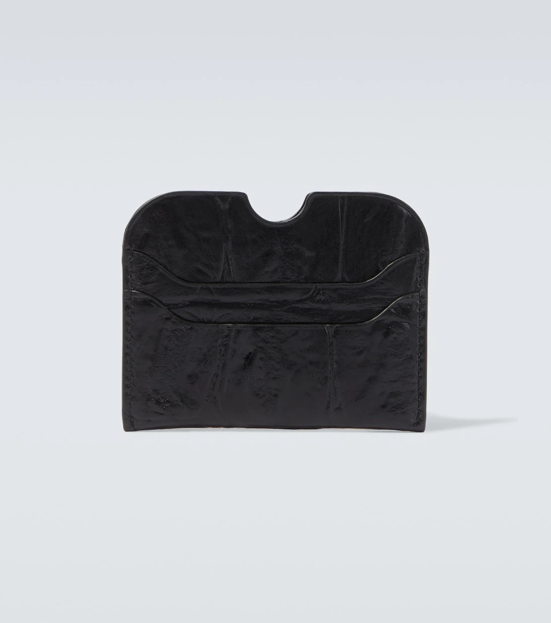 Acne Studios - Croc-effect leather card holder