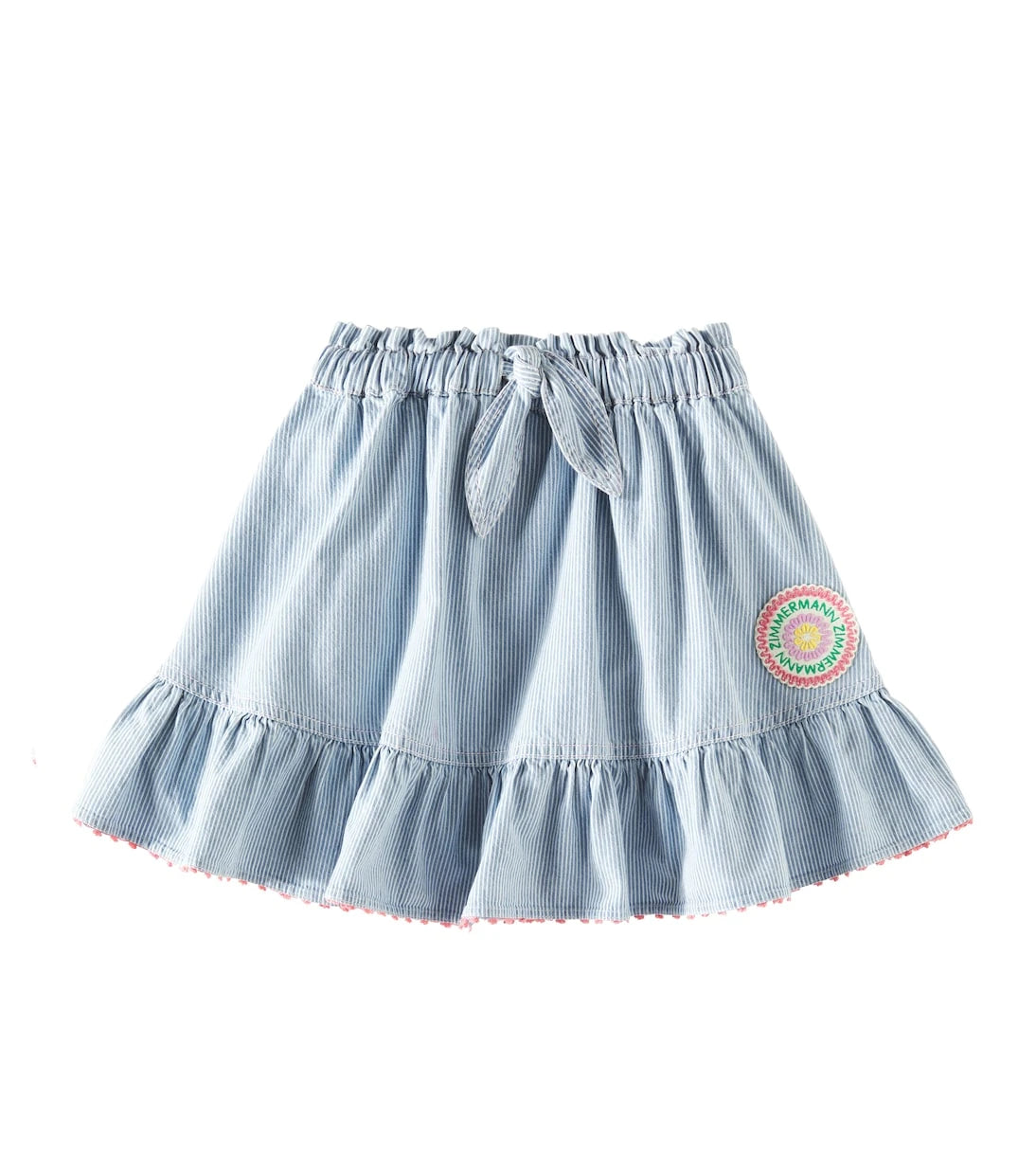 Zimmermann Kids - تنورة دينم ويلي المخططة
