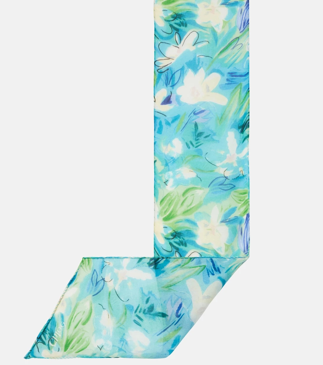 Chloé - Chloé Wild Flowers floral silk scarf