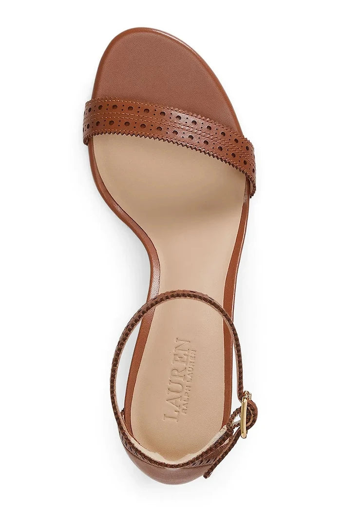 Lauren Ralph Lauren Kadın Topuklu Deri Sandalet Allie M