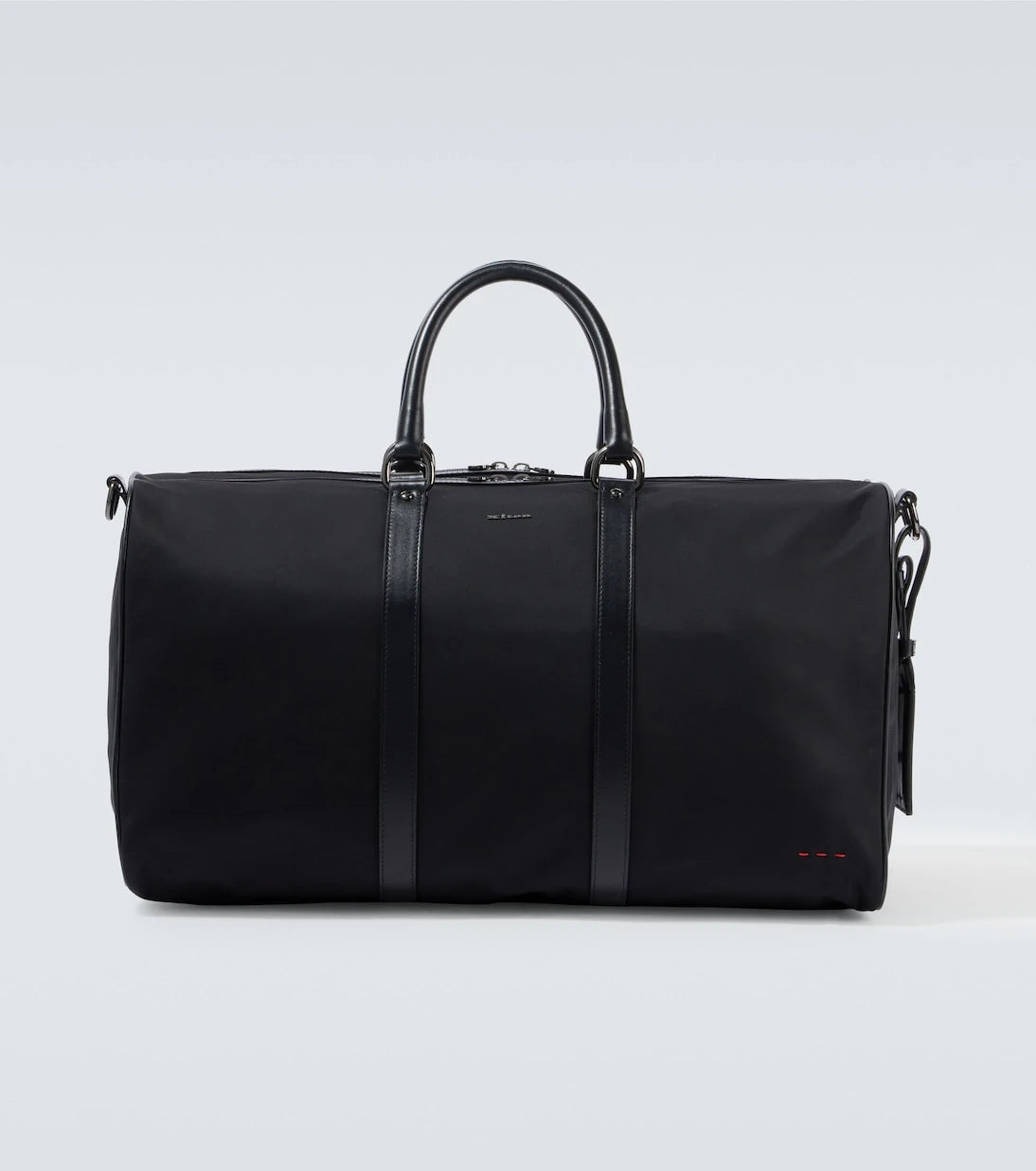 Kiton - Leather-trimmed duffel bag