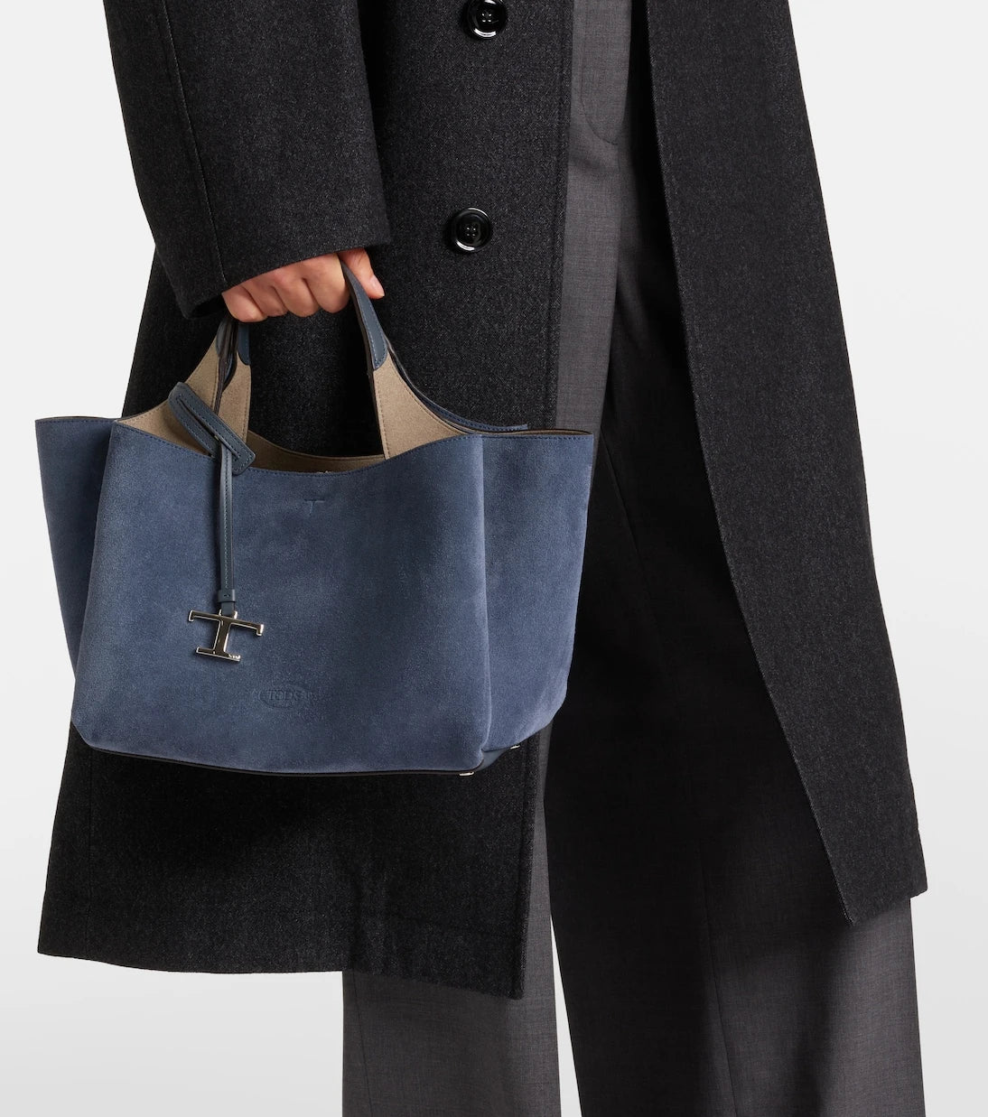 Tod's - حقيبة توتس أبا الصغيرة من الشمواه