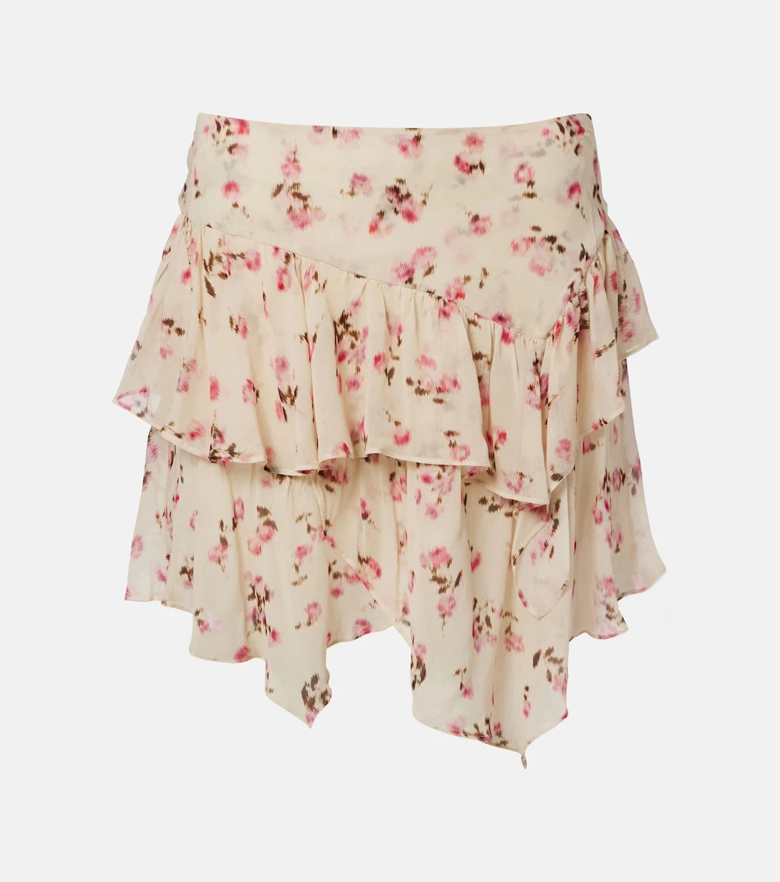 Marant Etoile - Floral ruffled miniskirt