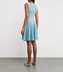 VALENTI Blue Textured Knitted Mini Dress